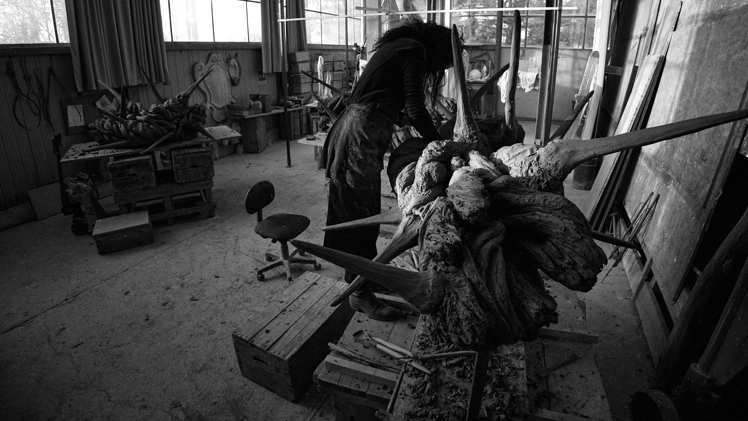 Helga Vockenhuber artist at work