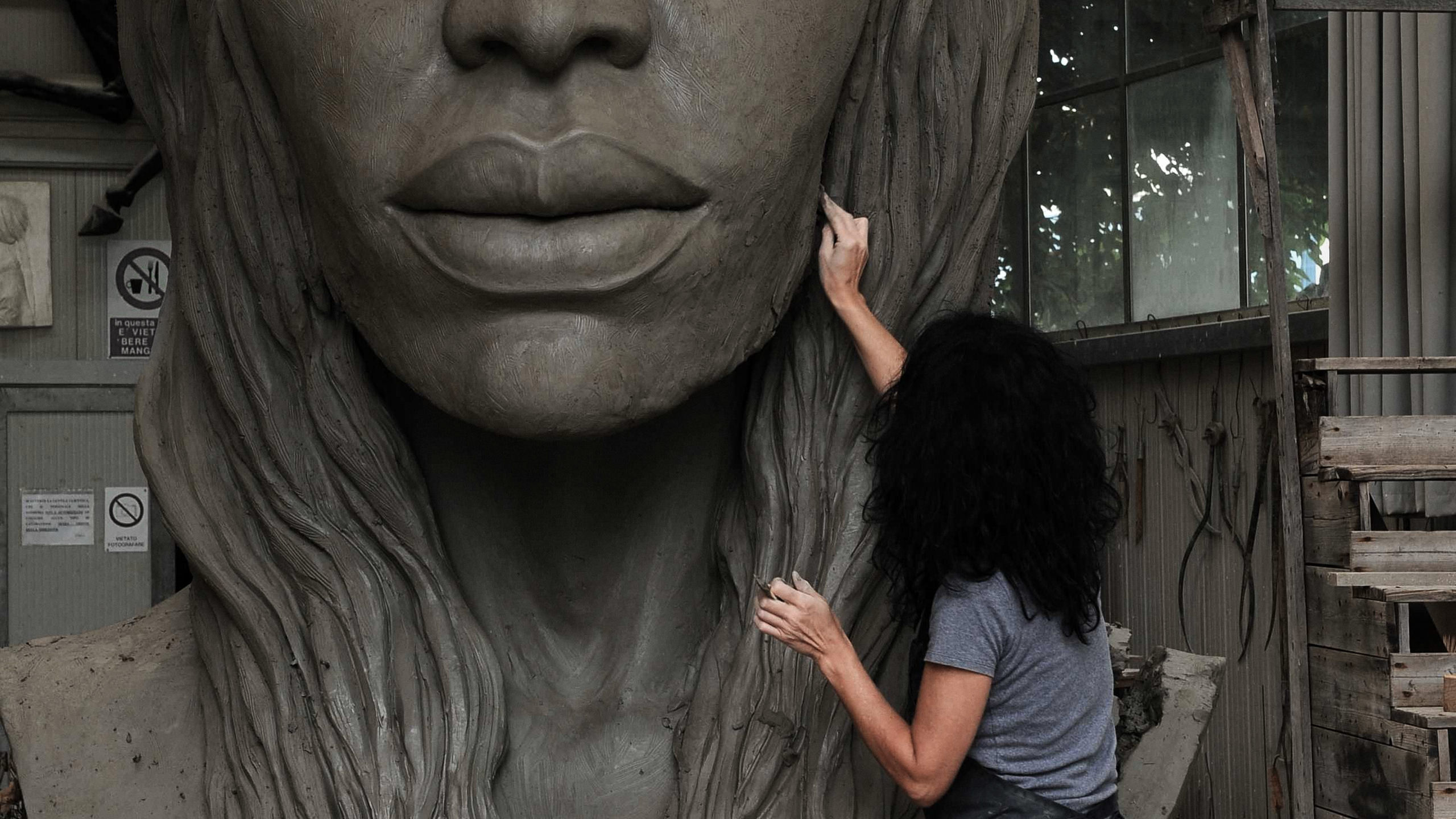 In Her Element: Helga Vockenhuber Shaping a Monumental Sculpture